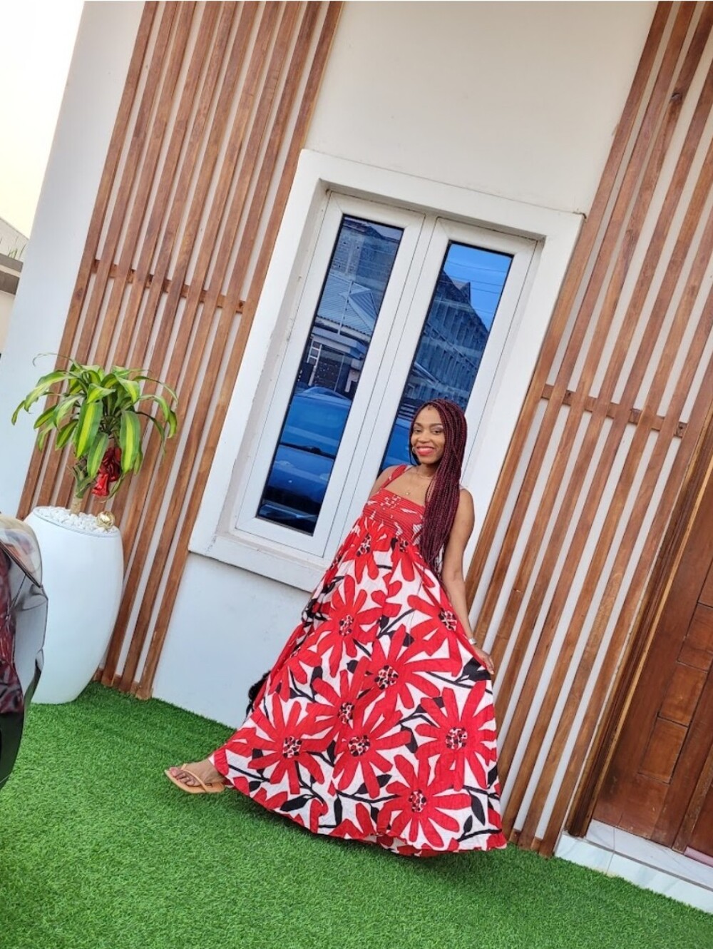 Red Floral Maxi Dress - Womens Summer Dress